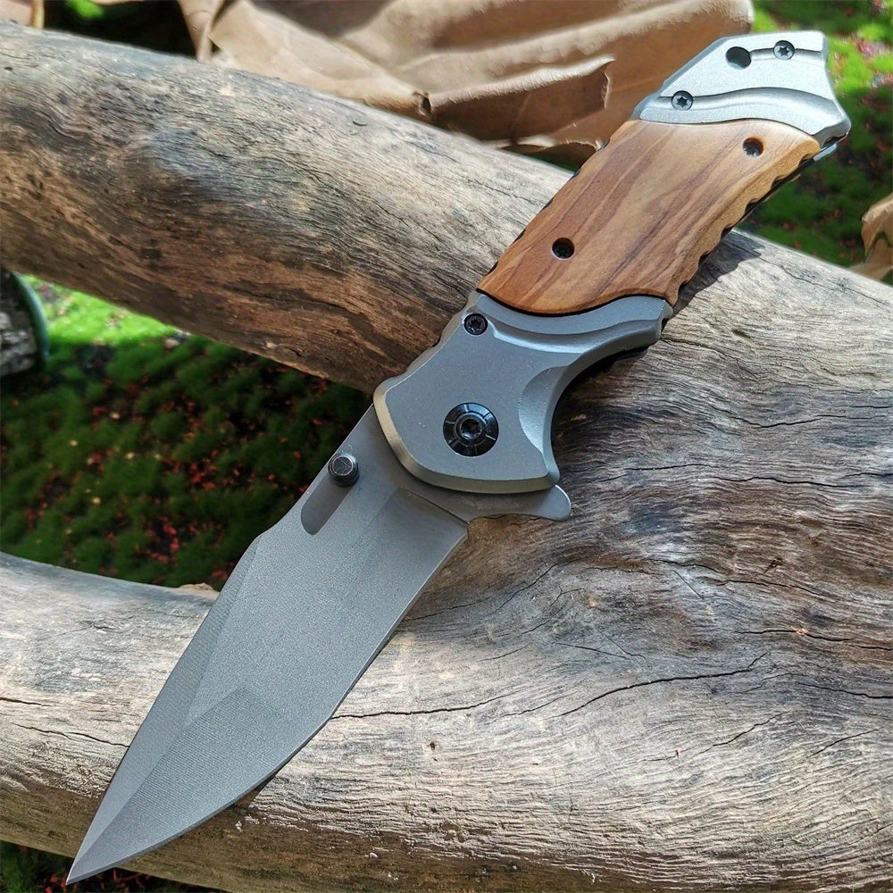 X49 Wooden-handled Folding Knife