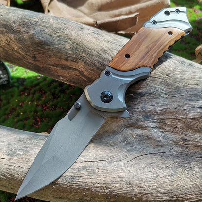 X49 Wooden-handled Folding Knife