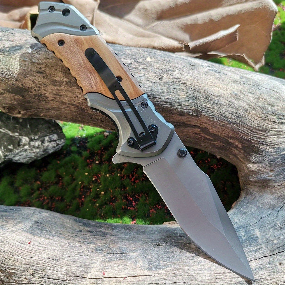 X49 Wooden-handled Folding Knife