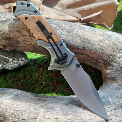 X49 Wooden-handled Folding Knife